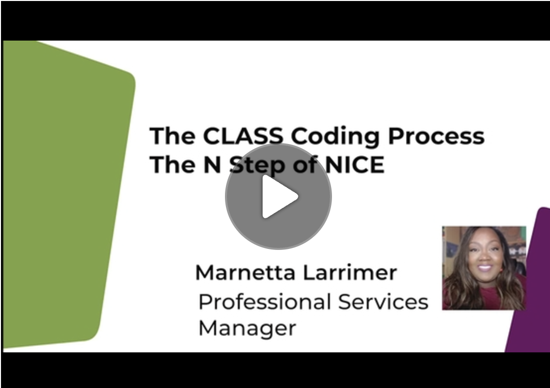 The CLASS Coding Process: The N of NICE video cover